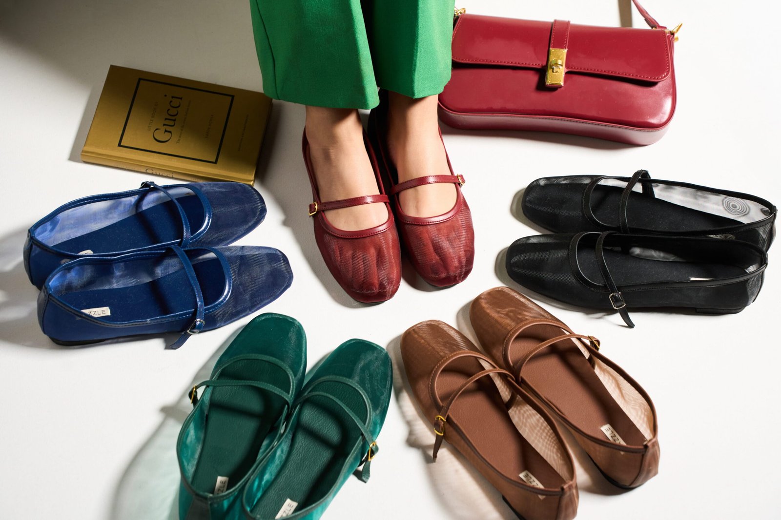 Designer footwear product photography