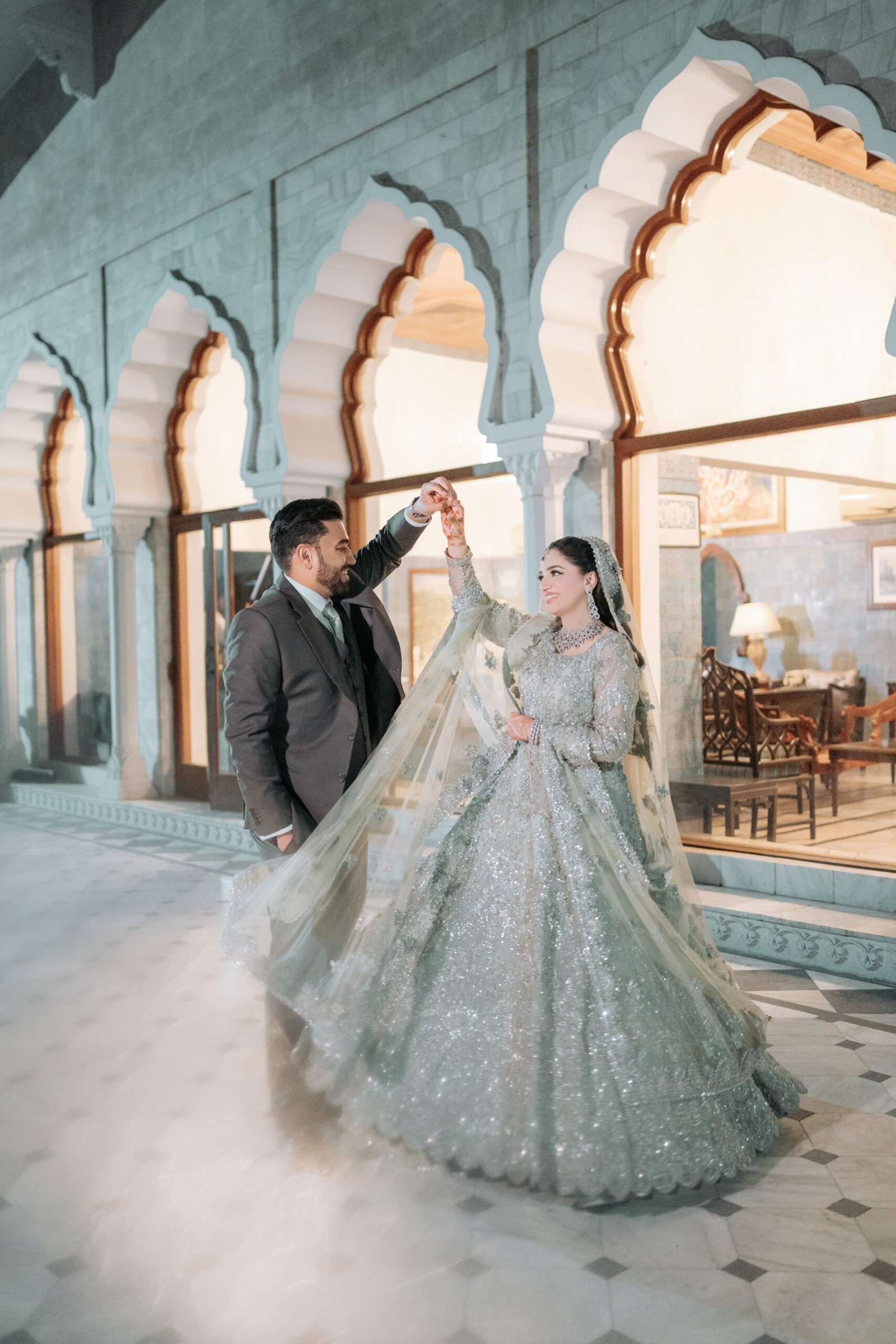 Editorial wedding portrait photographed by Faizan Mir Photography